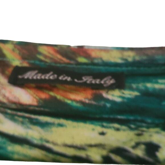 Prodotto Da Bay Green Tropical Feather Print Sleeveless Dress Size Large - Picture 5 of 9